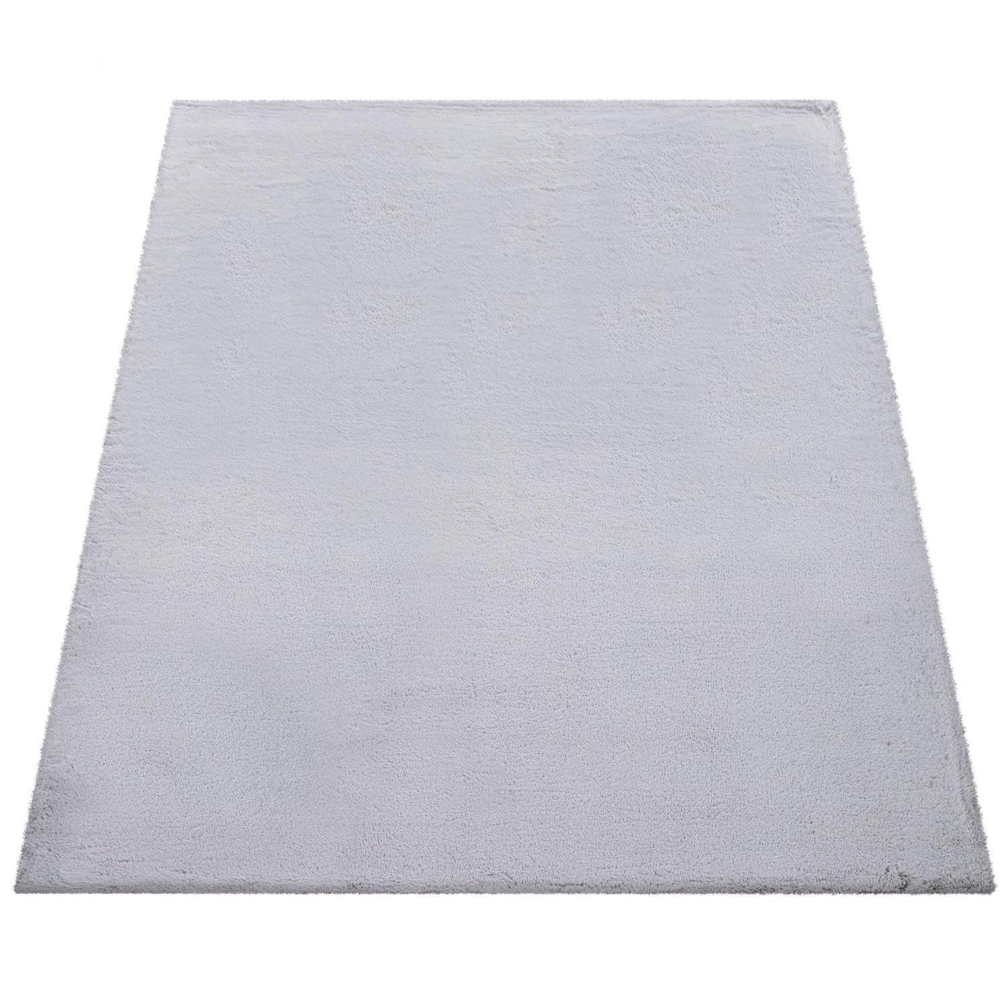 Super Soft Area Rug Fluffy High Pile Cosy Luxurious Touch in Solid Grey - RugYourHome