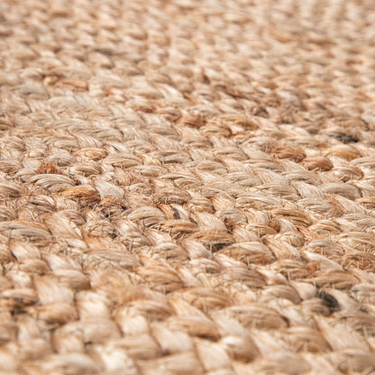 Jute Rug Kaia Hand-Woven with Natural Fibers in Wooden Brown