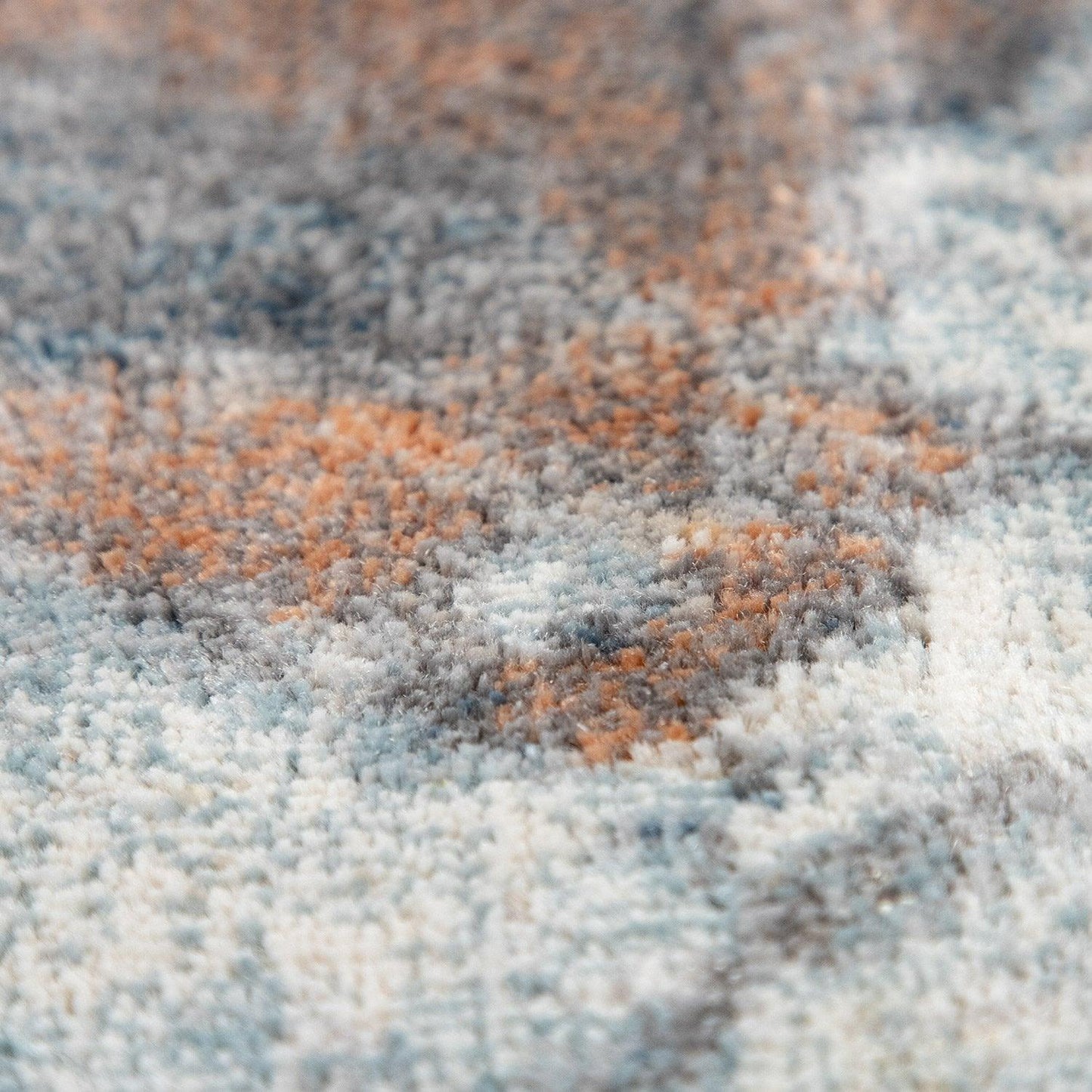 Vintage Rug Low-Pile Abstract Pattern In Brown Cream - RugYourHome